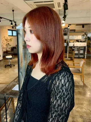 セミロング カラー 🦋ナチュラルカラー /ブリーチ🥀恵佑のヘアスタイル