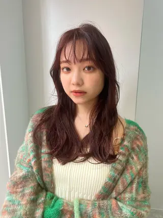 ロング カラー 谷町/Le'a /竹原しおなのヘアスタイル