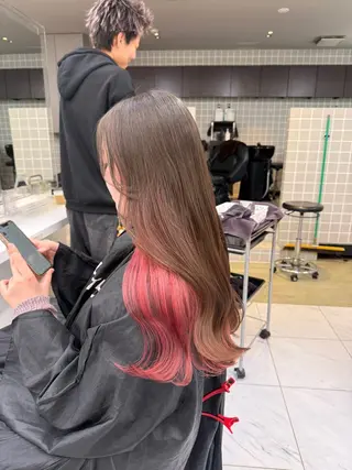 ロング カラー ヘアアレンジ 💗横浜美容室 💗HARUNAのヘアスタイル