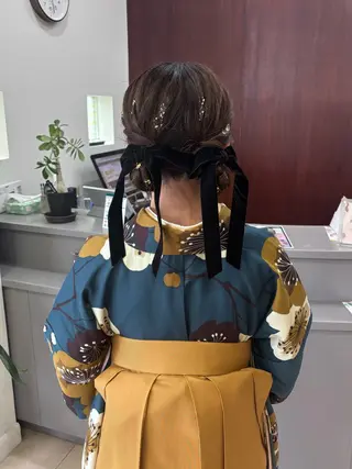 ミディアム alu yuinaのヘアスタイル