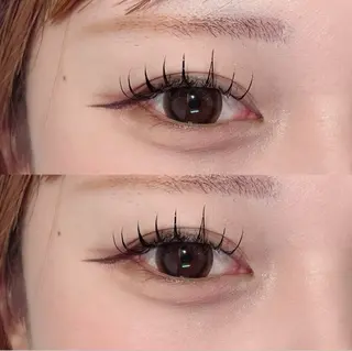 マツエク・マツパ 🎀モテ暖色× 艶カラーちな🎀のマツエク・マツパデザイン