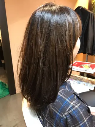 ミディアム ❣️大人色気レイヤー 美髪縮毛 金山❣️のヘアスタイル