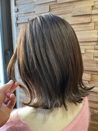 ミディアム カラー 福田 ジュンキのヘアスタイル