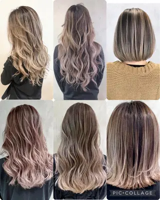 ロング ケアブリーチ 黒瀬有汰のヘアスタイル