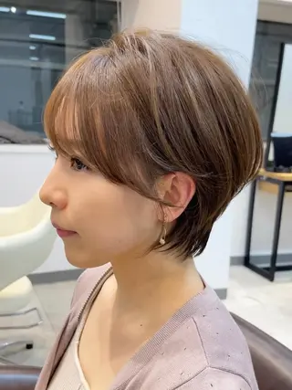 ショート 韓国風レイヤー ショート/犬塚 優介のヘアスタイル