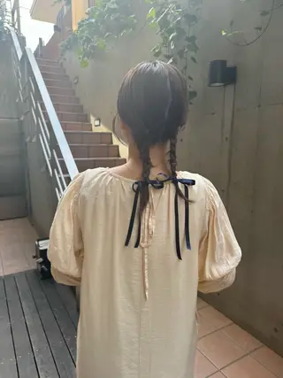 ミディアム ヘアアレンジ 🎗️【ヘアセット 美眉】吉川玲🎗️のヘアスタイル