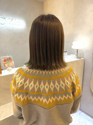 ミディアム カラー 🎀髪質改善/艶髪/ 艶カラー🎀浅田涼風のヘアスタイル