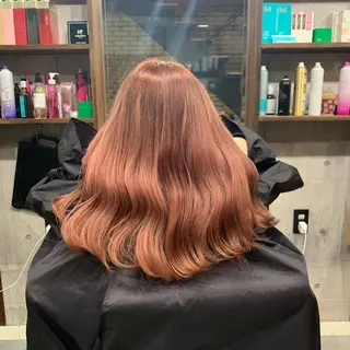 セミロング カラー LAFF きよののヘアスタイル