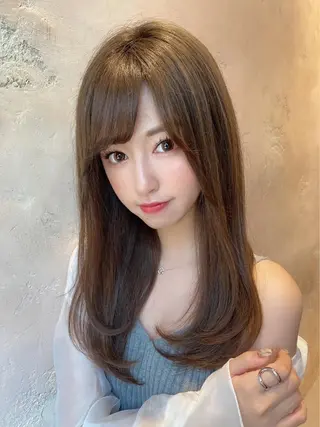 セミロング 縮毛矯正・髪質改善 ❣️三浦正也のヘアスタイル