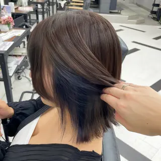 ミディアム カラー パーマ ヘアアレンジ メンズ mona/ ストレートスタイル✨のヘアスタイル