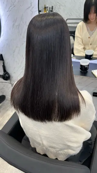 ロング 韓国パーマ 美容師 和田爽良のヘアスタイル