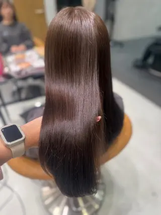 ロング Rinka🌷🩶 グレージュカラー🫧のマツエク・マツパデザイン