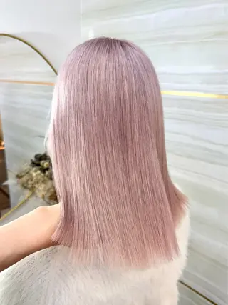 ミディアム カラー パーマ ヘアアレンジ メンズ 🌱巴結生🌿大宮 ☁️ミルクティーのヘアスタイル