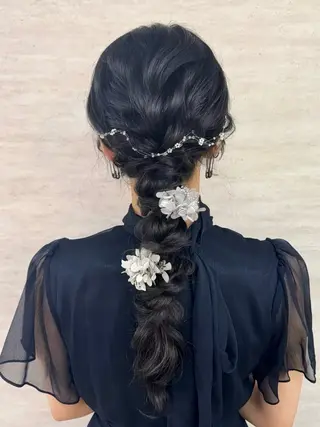 ロング ヘアアレンジ 韓国ヘア‎🪽 あんじぇ‎🤍池袋のヘアスタイル