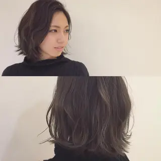 ショート ミディアム カラー パーマ ハイトーン×髪質改善 KENTAのヘアスタイル