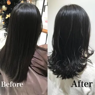 ミディアム 由比藤理子 ブリーチカラー🌈のヘアスタイル