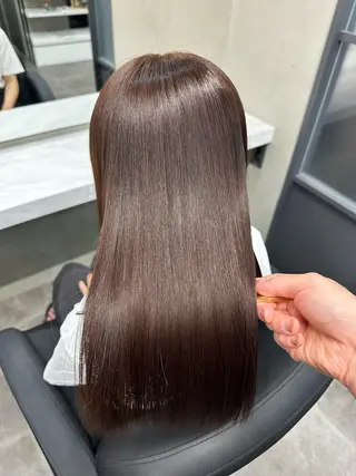 ロング 髪質改善/縮毛矯正/ 田中勇次のヘアスタイル