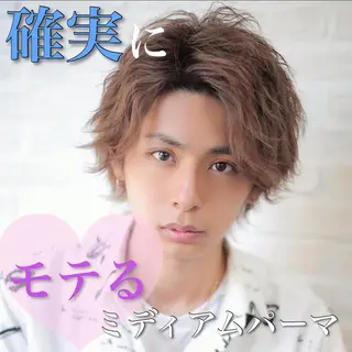 パーマ メンズ Soleria 田中慎一のヘアスタイル