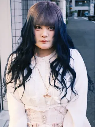 ロング カラー ヘアアレンジ 個性爆弾💣 ダブルカラー/ゆかのヘアスタイル