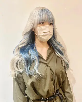 ロング カラー ハイトーン/デザイン hirokiのヘアスタイル