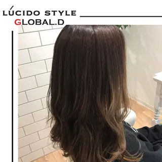 セミロング カラー 🥛洒落髪小顔cut なら龍崎🥛のヘアスタイル