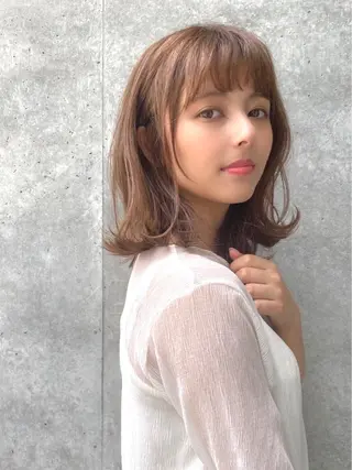 ミディアム 愛されヘア♪ 大森春奈のヘアスタイル