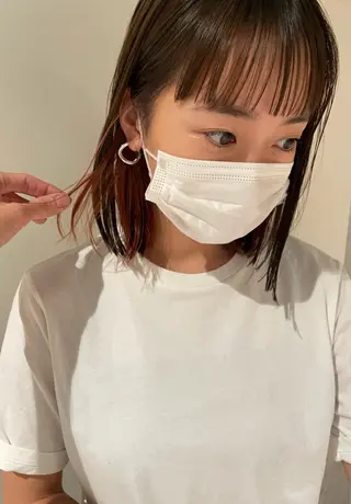 ミディアム カラー 渡邉 琢也のヘアスタイル