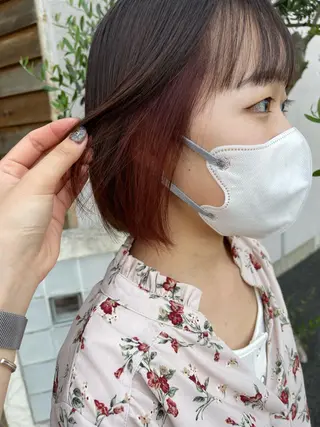 ミディアム 梶原 真帆のヘアスタイル
