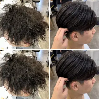ミディアム 石川 大瑚のヘアスタイル