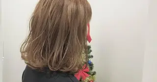 ミディアム クラッチムク博多小川 旭のヘアスタイル