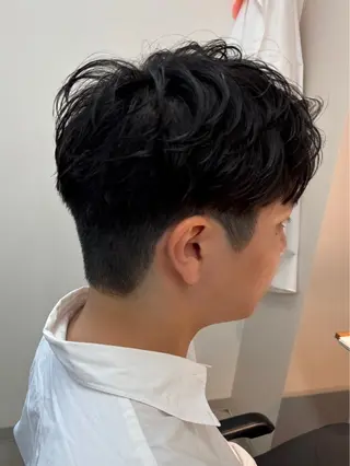メンズ 保立/フェザーパーマ /メンズカット千葉のヘアスタイル
