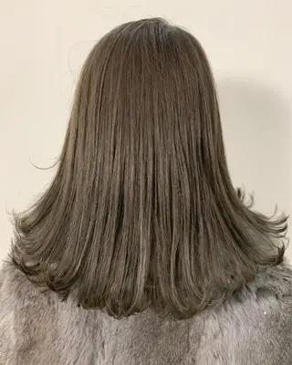 ミディアム カラー 西村あきや トレンド韓国ヘアのヘアスタイル