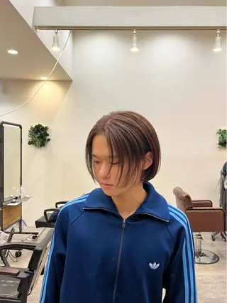 ショート カラー メンズ RIKU 髪質改善/縮毛矯正のヘアスタイル