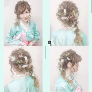 ヘアアレンジ 角田 安のヘアスタイル