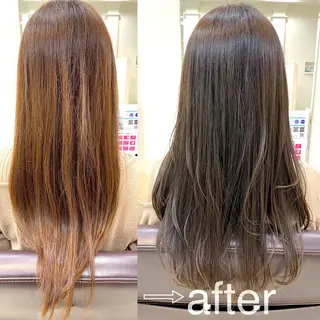 セミロング カラー 菜 摘のヘアスタイル