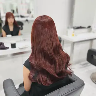 ロング カラー ダメージレスハイ トーン💖kanonのヘアスタイル