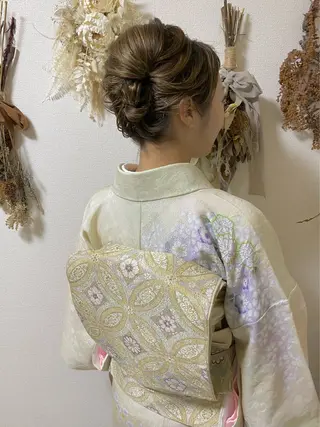 ヘアアレンジ ヘアアンドメイクムタ 新居のヘアスタイル