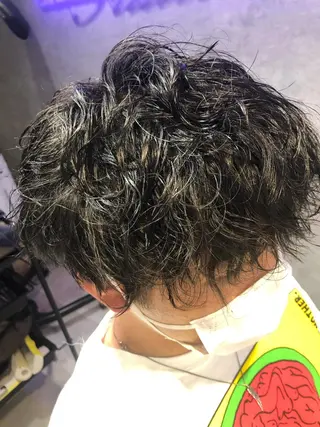 パーマ メンズ あお やまのヘアスタイル