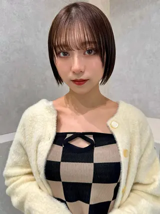 ミディアム 三鷹で1番ショート ボブをカットする新谷のヘアスタイル