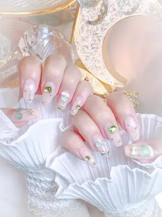 ネイル ワンホン、かわいい系 🎀ななみのネイルデザイン