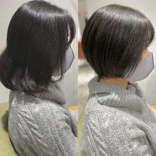 ショート ✨圧倒的満足度◎ 小顔美人ショート✨佃のヘアスタイル