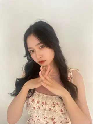 ロング カラー ヘアアレンジ キッズ ネイル マツエク・マツパ レイヤーカット 韓国風/yukinoのヘアスタイル