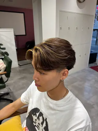 メンズ 平尾/艶カラー/ アッシュ系/中川誠大のヘアスタイル