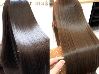 ロング カラー ヘアアレンジ キッズ 横浜関内髪質改善 re:Magoのヘアスタイル