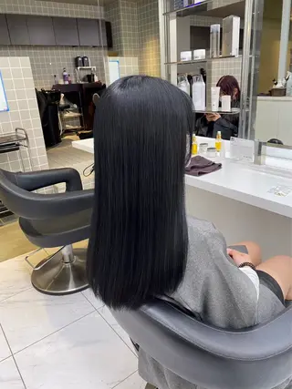 セミロング カラー ヘアアレンジ Over hair_ misakiのヘアスタイル