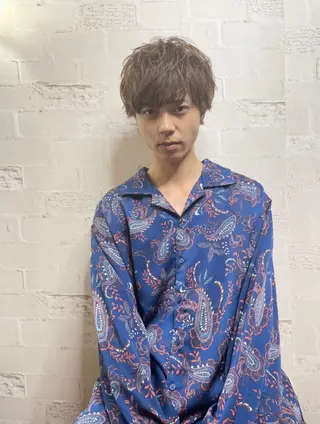 メンズ 韓国風🇰🇷うる艶 レイヤー/海青🫧のヘアスタイル