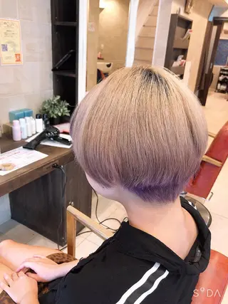 ショート 髪質改善 カラーJILLのヘアスタイル