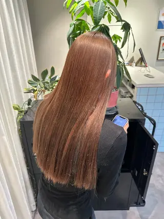 ロング カラー HANAME 原宿美容室のヘアスタイル