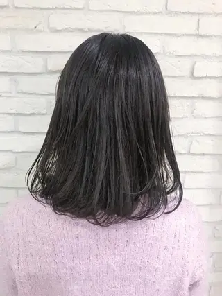 ミディアム カラー 横浜🍒ルーツカラー エクステ/RIEのヘアスタイル