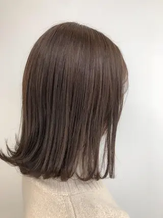 ミディアム カラー 【透明感、艶髪】西村 有司のヘアスタイル